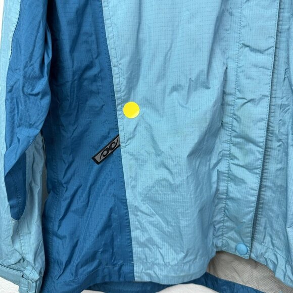 Marmot Women's Lightweight Rain Jacket Hood Pockets Hiking Size M Blue - Picture 7 of 12